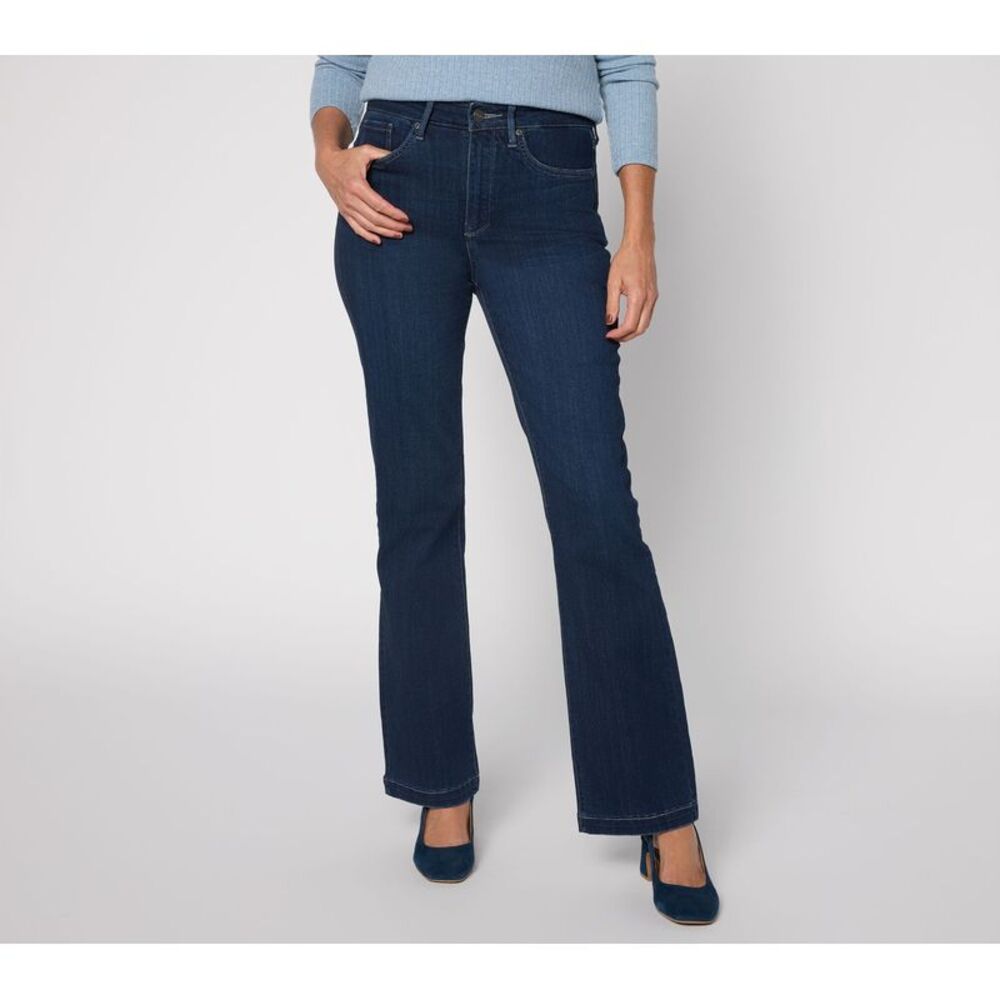 NYDJ Women's Pants Sz 10 Sure High-Rise Barbara Bootcut Jeans Blue